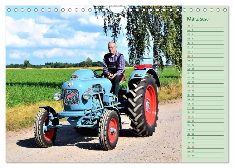 Produktbild: Oldtimer-Trecker on Tour (Wandkalender 2026 DIN A4 quer), CALVENDO Monatskalender