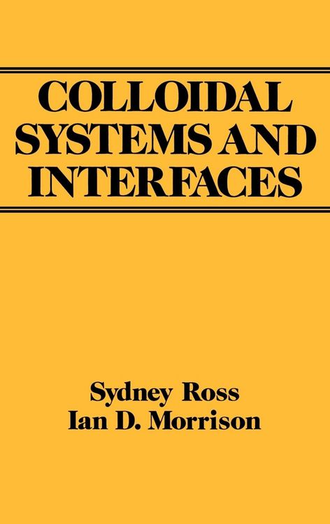 Produktbild: Colloidal Systems and Interfaces