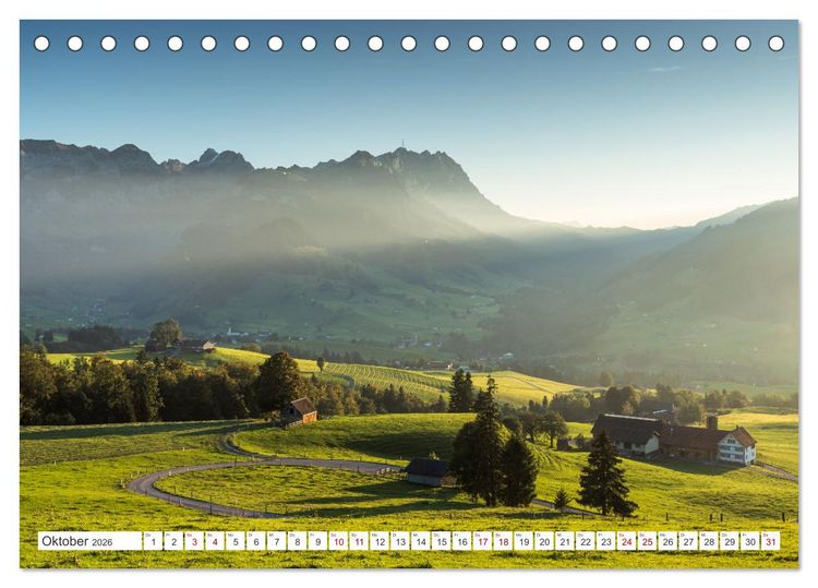 Produktbild: Appenzellerland (Tischkalender 2026 DIN A5 quer), CALVENDO Monatskalender