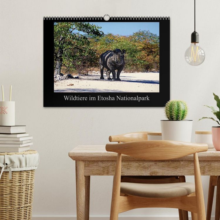 Produktbild: Wildtiere im Etosha Nationalpark (Wandkalender 2026 DIN A3 quer), CALVENDO Monatskalender