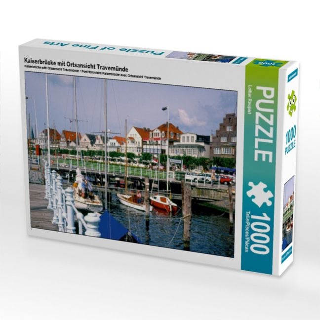 Produktbild: Kaiserbr&uuml;cke mit Ortsansicht Travem&uuml;nde (Puzzle)