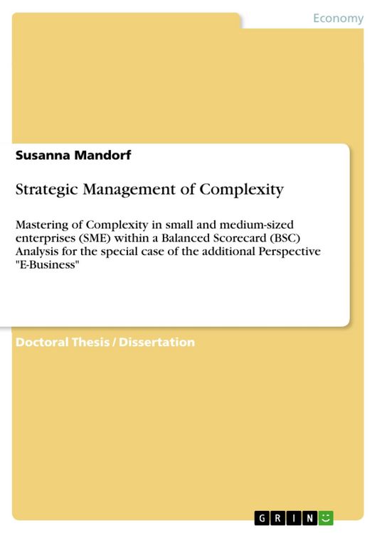 Produktbild: Strategic Management of Complexity