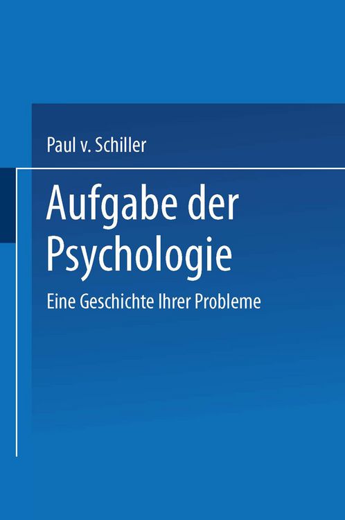 Produktbild: Aufgabe der Psychologie