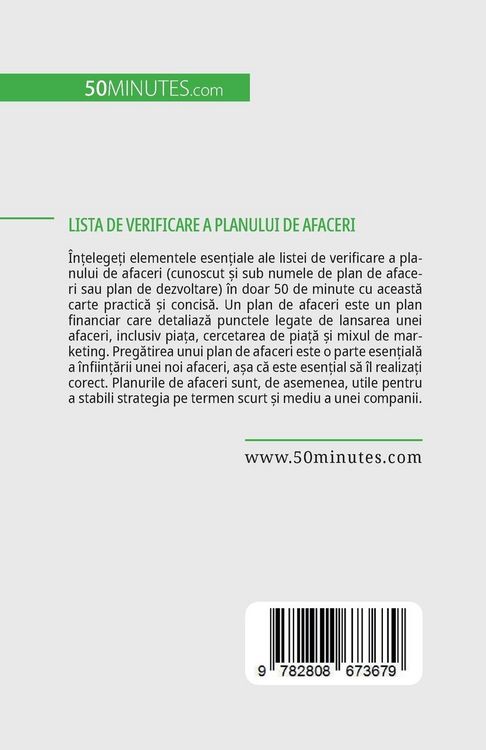 Produktbild: Lista de verificare a planului de afaceri