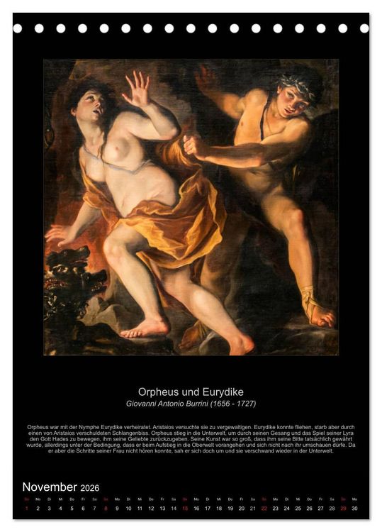 Produktbild: Ovids Metamorphosen - B&uuml;cher der Verwandlungen (Tischkalender 2026 DIN A5 hoch), CALVENDO Monatskalender