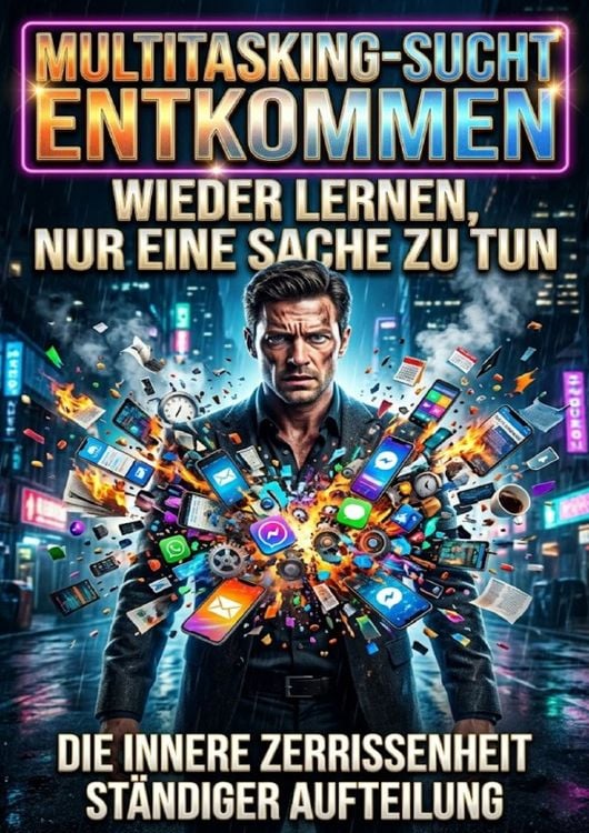 Produktbild: Multitasking-Sucht entkommen: Wieder lernen, nur eine Sache zu tun