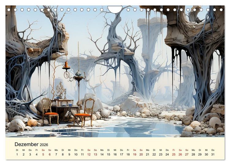 Produktbild: Surreale W&uuml;ste (Wandkalender 2026 DIN A4 quer), CALVENDO Monatskalender