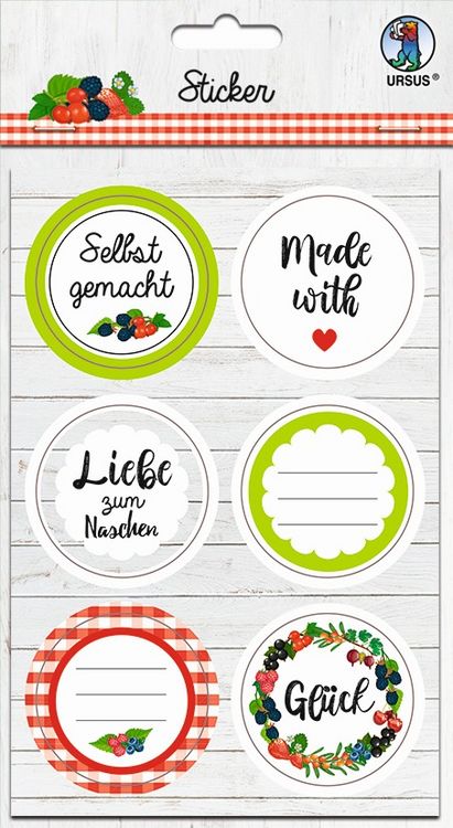 Produktbild: URSUS 24 Sticker "Selbst gemacht"