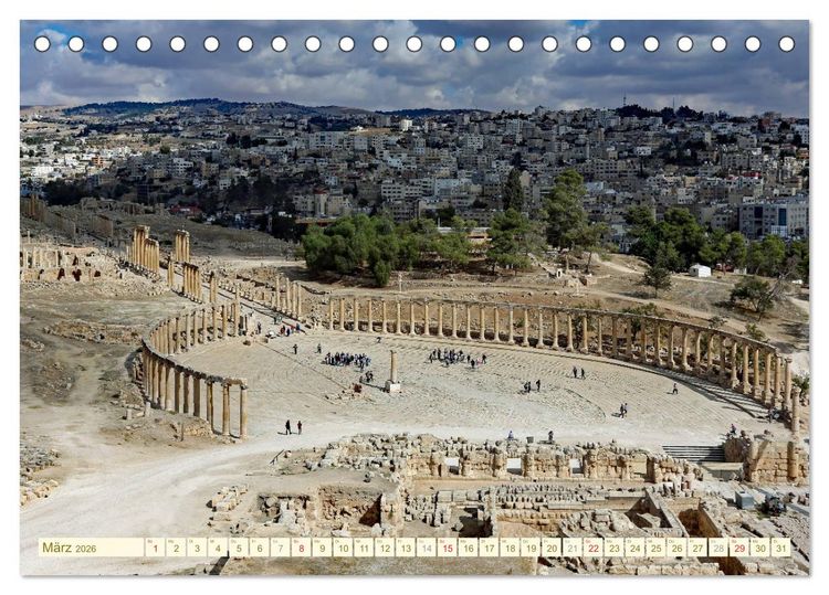 Produktbild: Urlaub in JORDANIEN (Tischkalender 2026 DIN A5 quer), CALVENDO Monatskalender