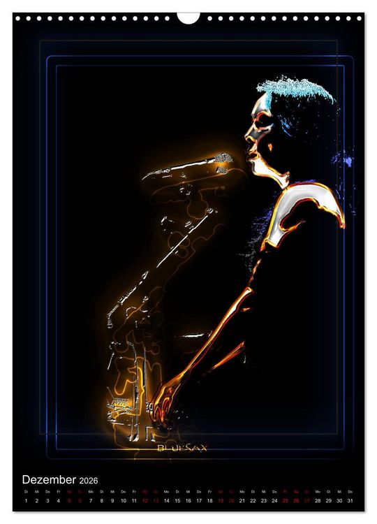 Produktbild: Jazz Ewig (Wandkalender 2026 DIN A3 hoch), CALVENDO Monatskalender