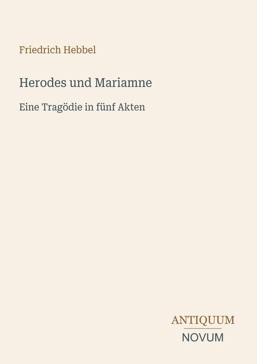 Produktbild: Herodes und Mariamne