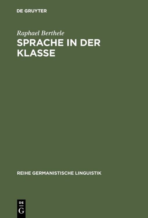 Produktbild: Sprache in der Klasse