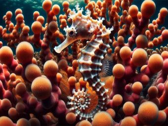 Produktbild: CALVENDO Puzzle Pygm&auml;enseepferdchen vor Gorgonienkorallen | 1000 Teile Lege-Gr&ouml;&szlig;e 64x48cm Foto-Puzzle f&uuml;r gl&uuml;ckliche Stunden