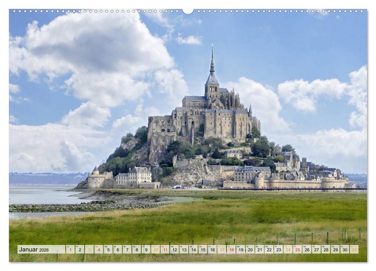 Produktbild: Normandie und Bretagne-faszinierend abwechslungsreich (hochwertiger Premium Wandkalender 2026 DIN A2 quer), Kunstdruck in Hochglanz