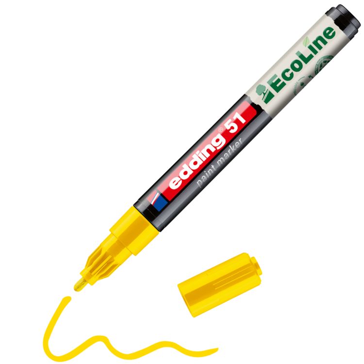 Produktbild: Edding 51 EcoLine 4-51-005 Lackmarker Gelb 1 mm, 2mm