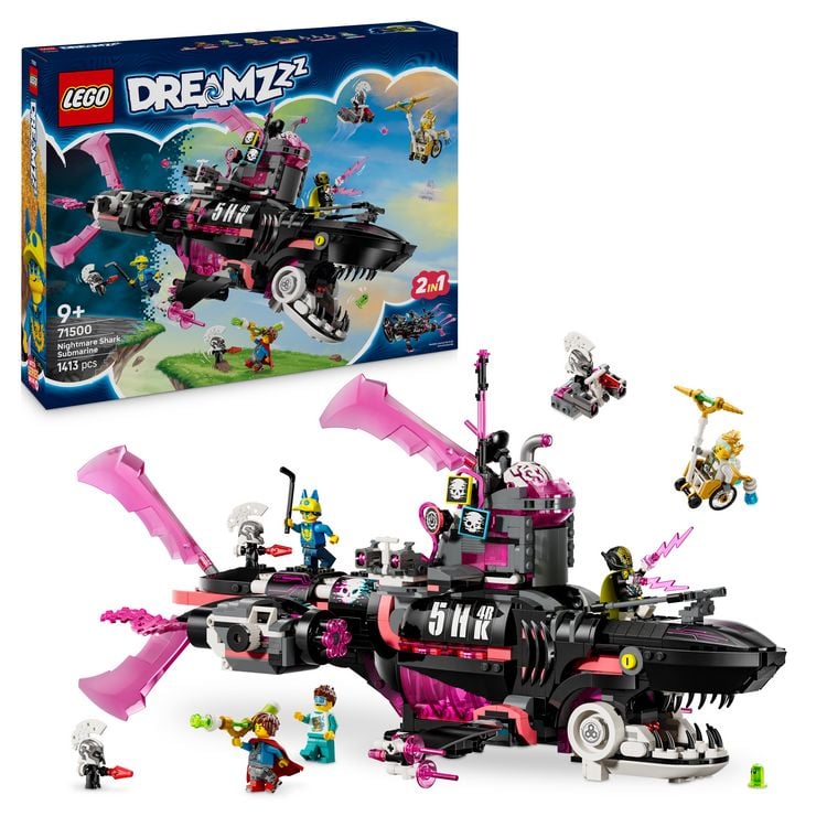 Produktbild: LEGO DREAMZzz 71500 Albtraumhai-U-Boot, Kreatives Kinder Spielzeug