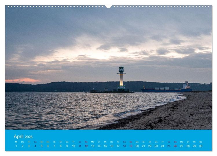 Produktbild: An der Kieler F&ouml;rde (hochwertiger Premium Wandkalender 2026 DIN A2 quer), Kunstdruck in Hochglanz
