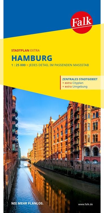 Produktbild: Falk Stadtplan Extra Hamburg 1:25.000