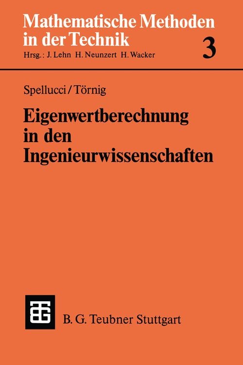 Produktbild: Eigenwertberechnung in den Ingenieurwissenschaften