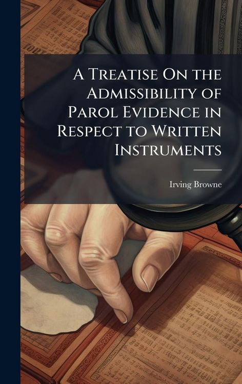Produktbild: A Treatise On the Admissibility of Parol Evidence in Respect to Written Instruments