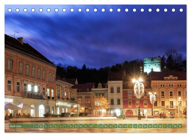 Produktbild: Zauberhaftes Brasov - Das Juwel Siebenb&uuml;rgens imitten der Karpaten (Tischkalender 2026 DIN A5 quer), CALVENDO Monatskalender