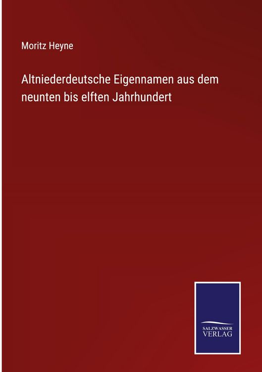 Produktbild: Altniederdeutsche Eigennamen aus dem neunten bis elften Jahrhundert