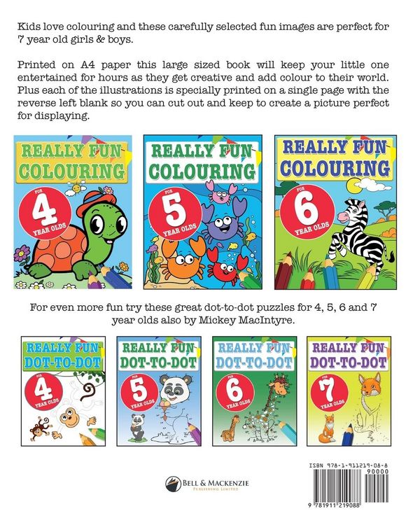 Produktbild: Really Fun Colouring Book For 7 Year Olds