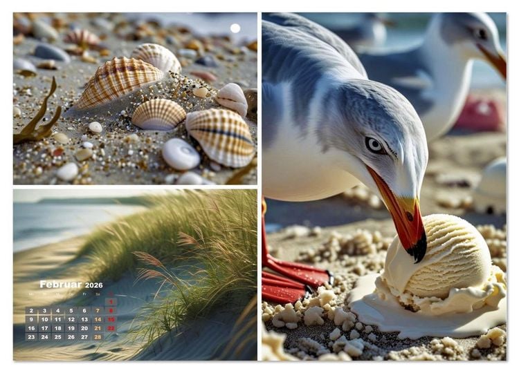 Produktbild: Sehnsucht Ostsee Urlaub (Wandkalender 2026 DIN A4 quer), CALVENDO Monatskalender