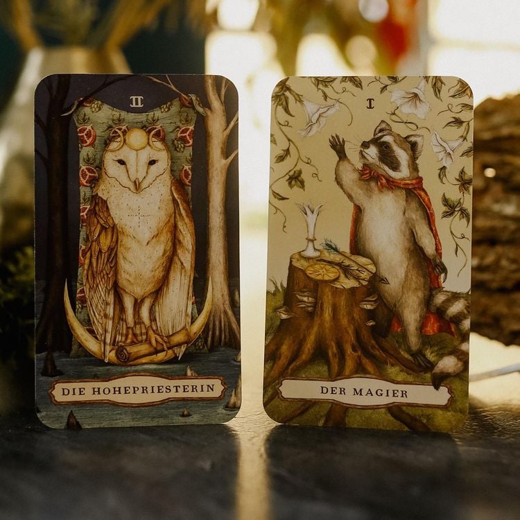 Produktbild: Woodland Wardens Tarot - Set mit Booklet u. 78 Karten