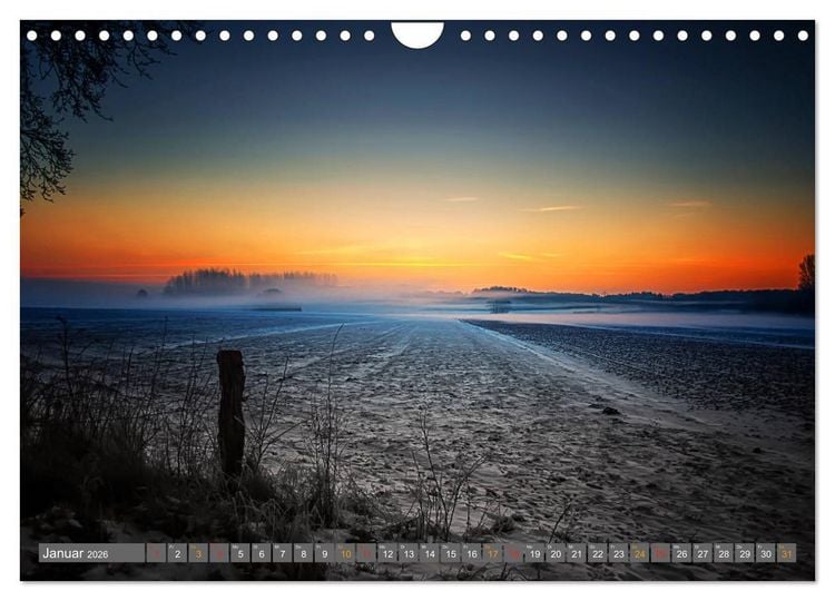Produktbild: Friesland, verzauberte Landschaft an der Nordsee (Wandkalender 2026 DIN A4 quer), CALVENDO Monatskalender