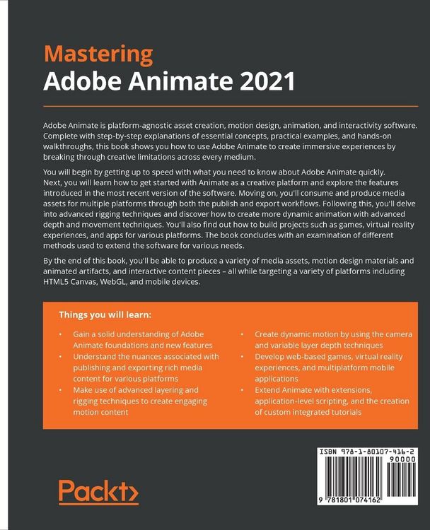 Produktbild: Mastering Adobe Animate 2021