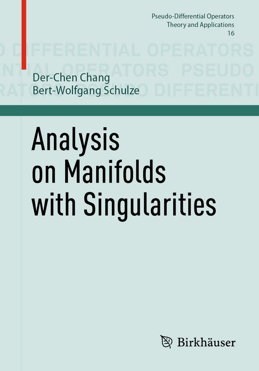 Produktbild: Analysis on Manifolds with Singularities