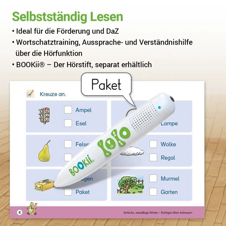 Produktbild: Lesen mit Rico Schnabel, Heft 2: Von der Silbe zum Wort &ndash; silbierte Ausgabe, f&uuml;r BOOKii&reg;