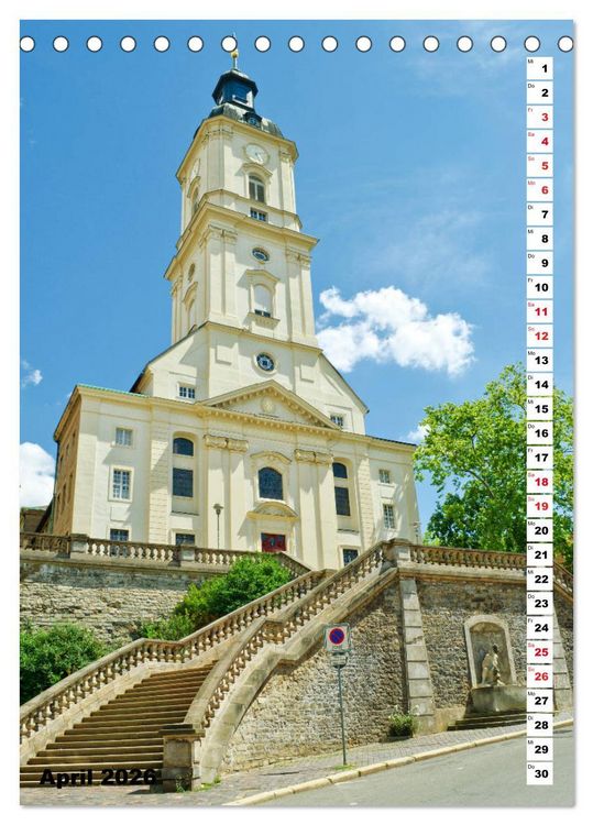 Produktbild: Gera - Stadt an der wei&szlig;en Elster (Tischkalender 2026 DIN A5 hoch), CALVENDO Monatskalender
