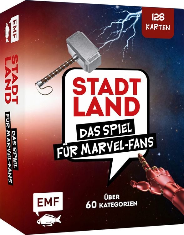 Bild vom Artikel Kartenspiel: Stadt, Land, ... Das inoffizielle Spiel für Marvel-Fans mit 128 Karten vom Autor 