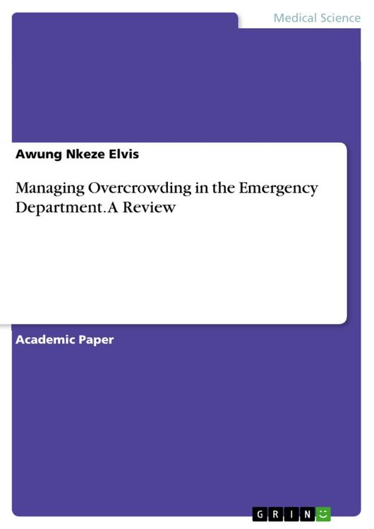 Produktbild: Managing Overcrowding in the Emergency Department. A Review