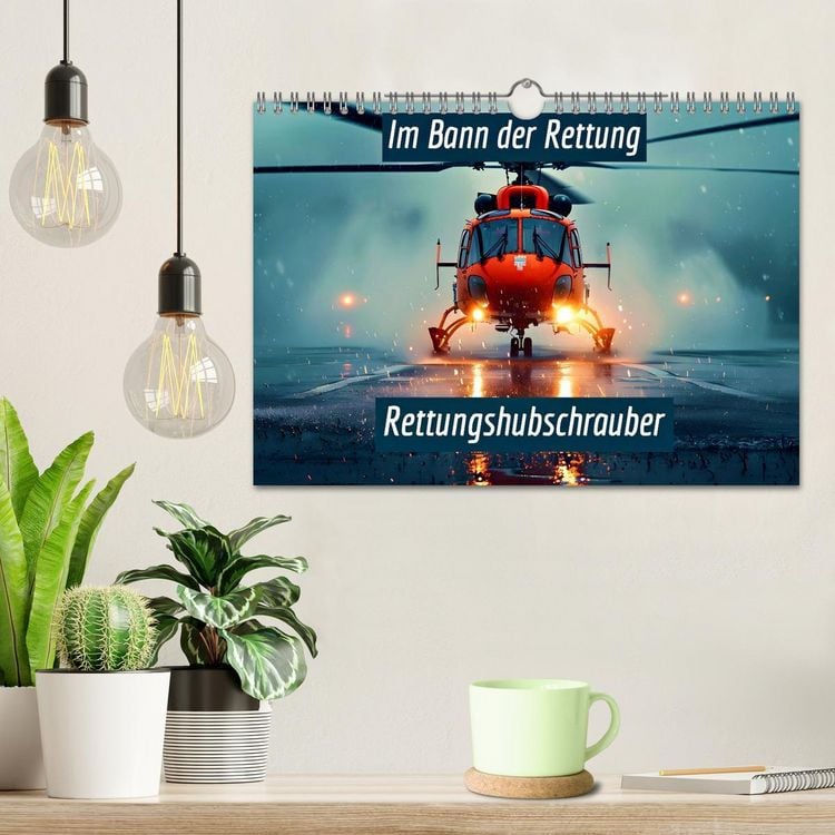 Produktbild: Im Bann der Rettung - Rettungshubschrauber (Wandkalender 2026 DIN A4 quer), CALVENDO Monatskalender