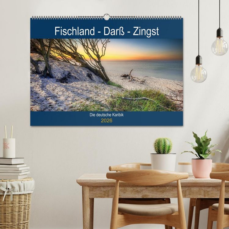 Produktbild: Fischland - Dar&szlig;- Zingst (Wandkalender 2026 DIN A2 quer), CALVENDO Monatskalender