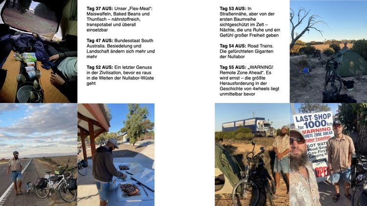 Produktbild: 4wheels - Auf dem Fahrrad um die Welt
