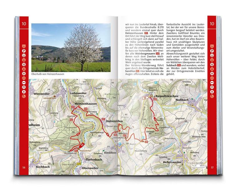 Produktbild: KOMPASS Wanderf&uuml;hrer Nordpf&auml;lzer Bergland, Rheinhessen, 50 Touren