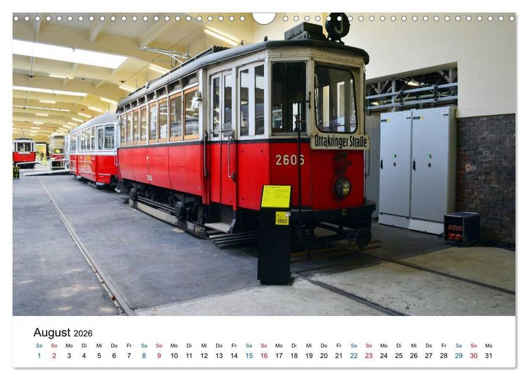 Produktbild: Mit der Bim durch Wien - Die Wiener Stra&szlig;enbahn (Wandkalender 2026 DIN A3 quer), CALVENDO Monatskalender