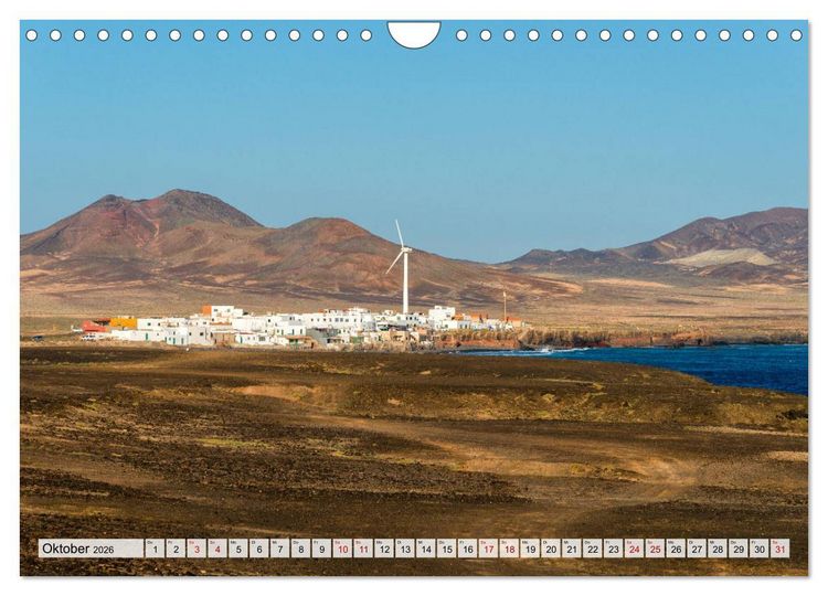 Produktbild: Fuerteventura Sand und bunte Farben (Wandkalender 2026 DIN A4 quer), CALVENDO Monatskalender