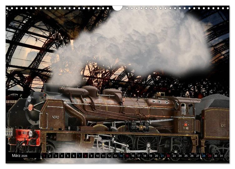 Produktbild: EISENBAHN - Dampf, Diesel und Strom (Wandkalender 2026 DIN A3 quer), CALVENDO Monatskalender