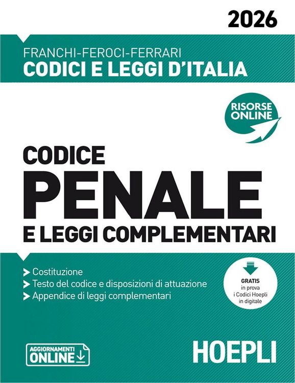 Produktbild: Codice penale e leggi complementari 2026