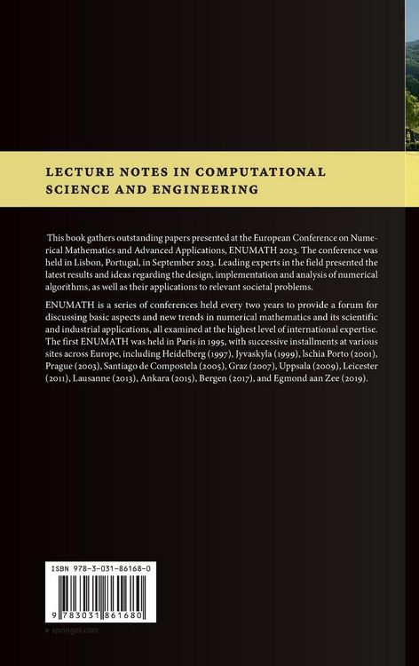Produktbild: Numerical Mathematics and Advanced Applications ENUMATH 2023, Volume 2