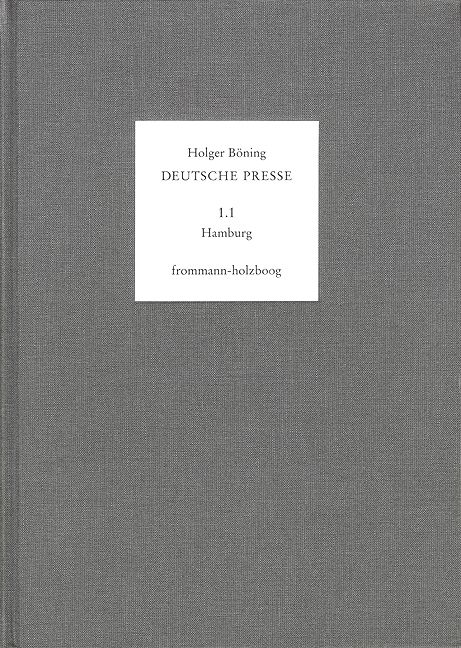 Produktbild: Deutsche Presse / Band 1.1: Hamburg. Von den Anf&auml;ngen bis 1765