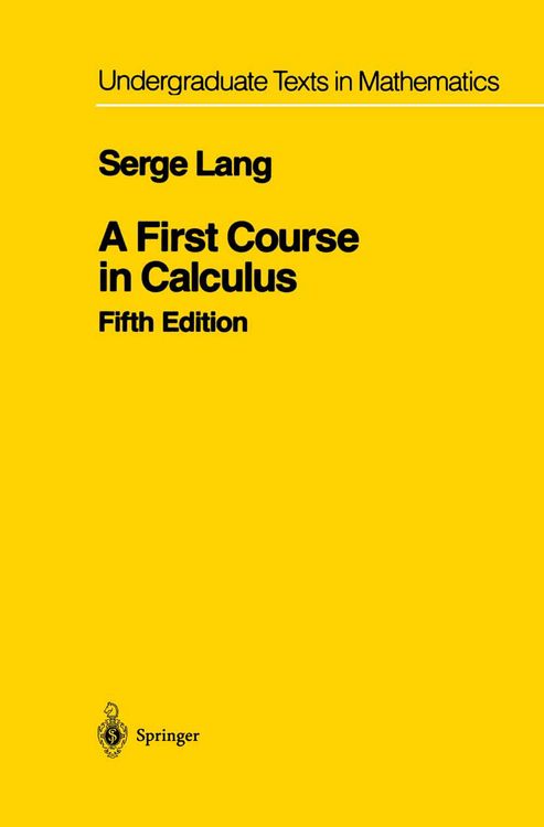 Produktbild: A First Course in Calculus