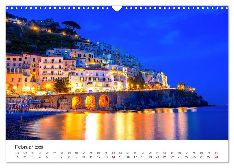 Produktbild: Amalfi K&uuml;ste - Italiens wundersch&ouml;ner K&uuml;stenabschnitt. (Wandkalender 2026 DIN A3 quer), CALVENDO Monatskalender