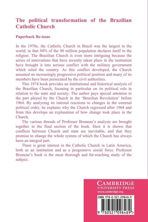 Produktbild: The Political Transformation of the Brazilian Catholic Church