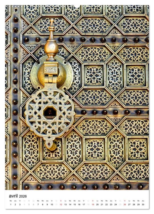 Produktbild: Portes du Maroc (Calendrier mural 2026 DIN A2 horizontal) calendrier de bureau